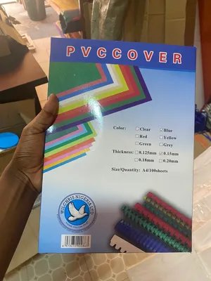 A4 PVC cover