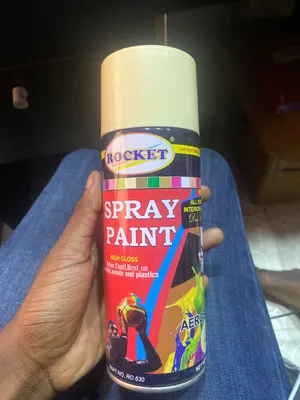 Cream spray paint